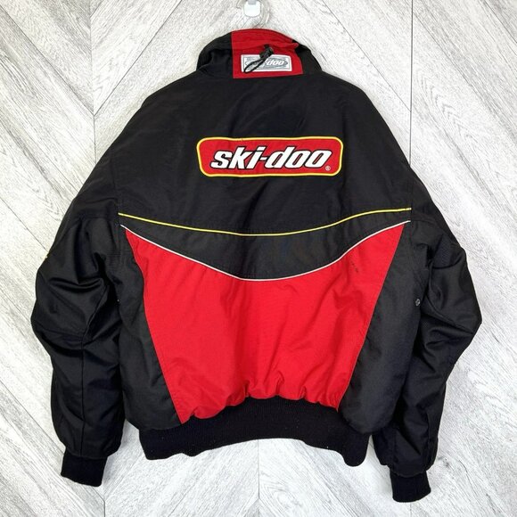 Vintage Ski-Doo Snowmobile Jacket Coat Men’s XL Sno Gear Winter Red Black - Picture 6 of 9